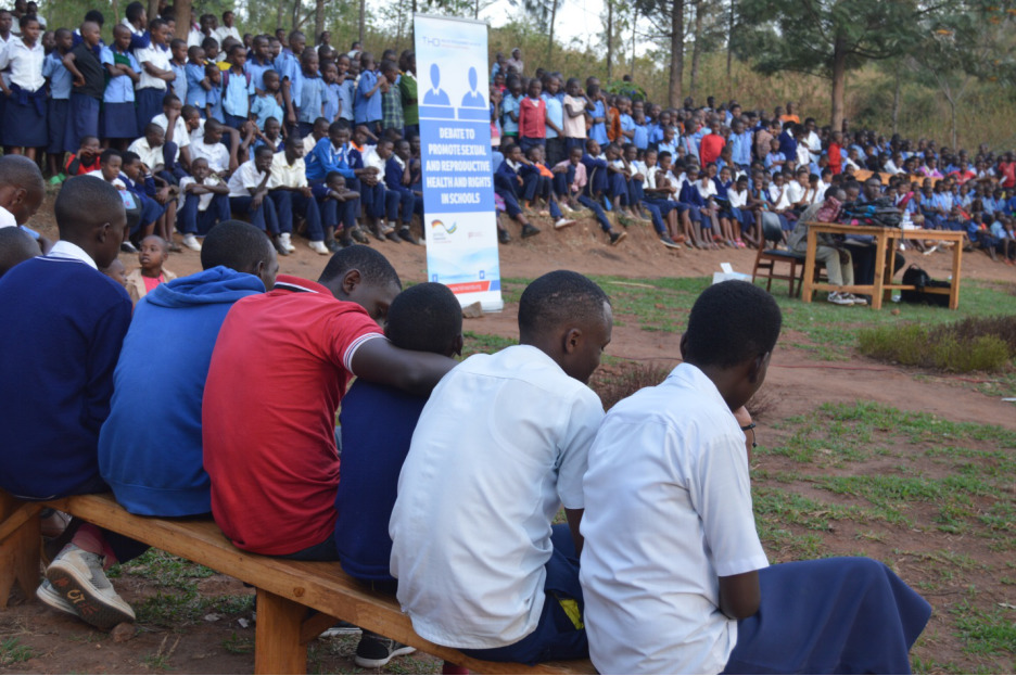 Students during a play on Sexual Reproduction Health and Rights at Groupe Scolaire Gasogi. / Photo: Courtesy.
