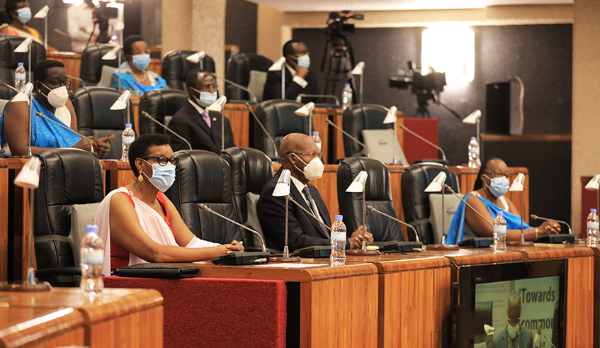The event took place from the Chamber of Deputiesâ€™ plenary sitting hall in Kigali.