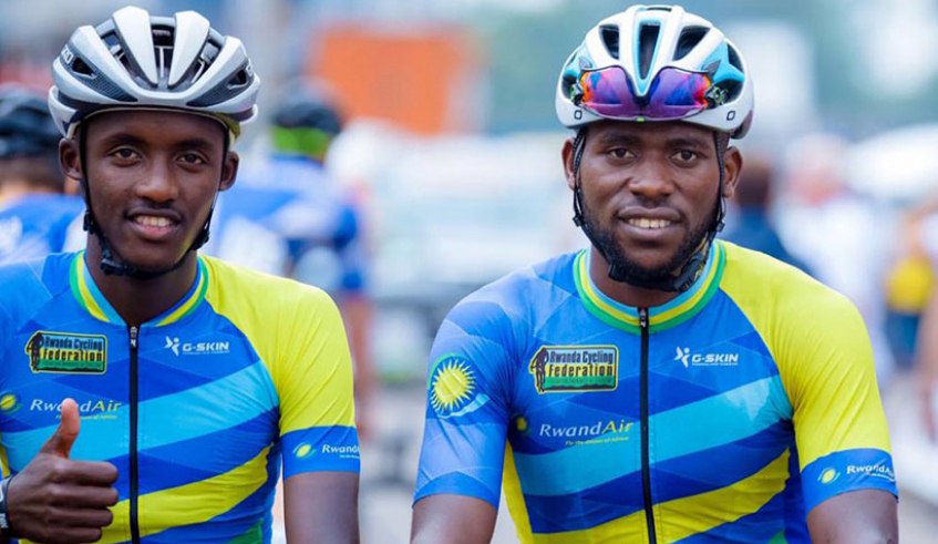 Samuel Mugisha (L) and Joseph Areruy, both former Tour du Rwanda winners, are part of the provisional roster starting camp on Wednesday. / Net