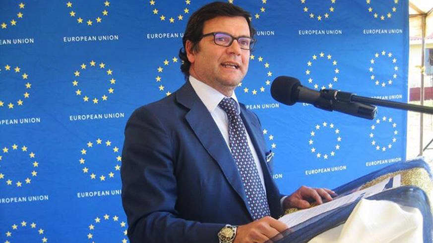 The Ambassador of the European Union (EU) delegation to Rwanda, Nicola Bellomo . / File