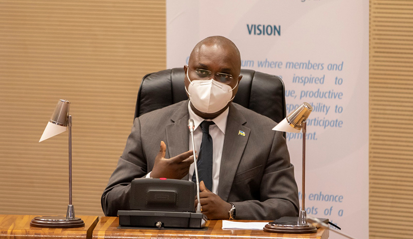 Honourable, Jean Chrisostome NGABITSINZE, Minister of State in the Ministry of Agriculture and Animal Resources