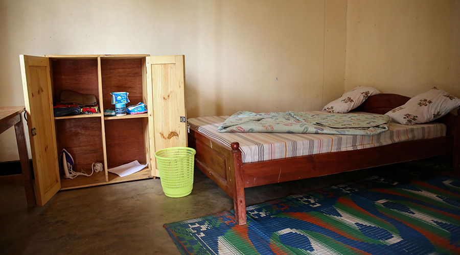 A safe room for girls at Groupe Scolaire Remera Protestant in Gasabo District. 