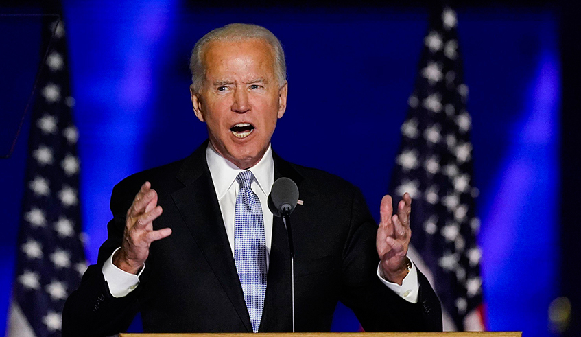 US President-elect Joe Biden delivers remarks during his victory speech. / Photo: Net.
