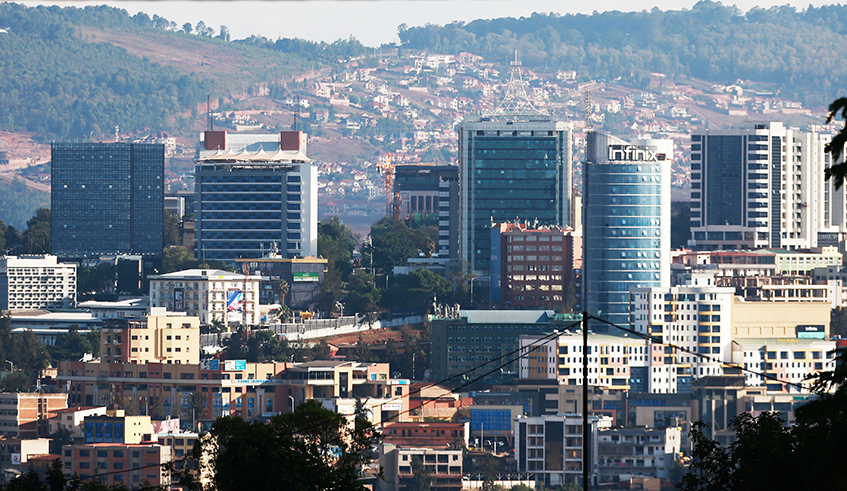 A view of Kigaliu2019s Central Business District. Kigali International Finance Centre is an initiative that seeks to position Rwanda as a business and financial hub in Africa. / Photo: Sam Ngendahimana.