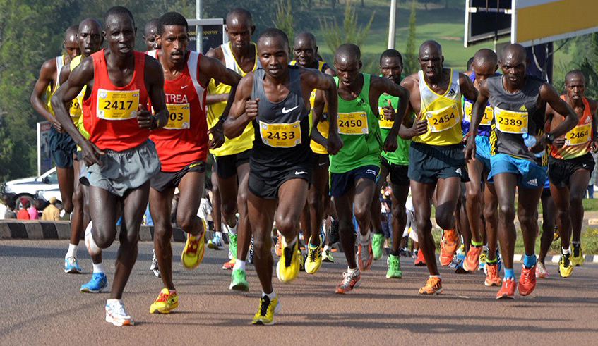 Runners during a past Kigali International Peace Marathon. / File