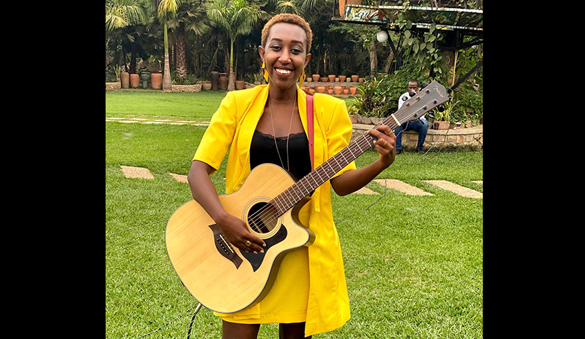 Sherry Uwase is a singer, song writer and guitarist who is making a name for herself on the local music scene. / Photo: Courtesy.