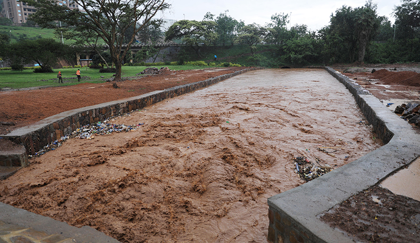 The newly-constructed Kanogo drainage has helped reduce floods in Kigali. / Photo: Sam Ngendahimana.