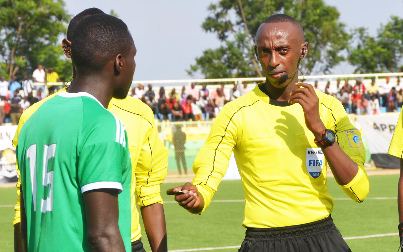 Rwanda international referee Jean-Claude Ishimwe will officiate at the forthcoming 2020 African Nations Championships Cameroon .Sam Ngendahimana
