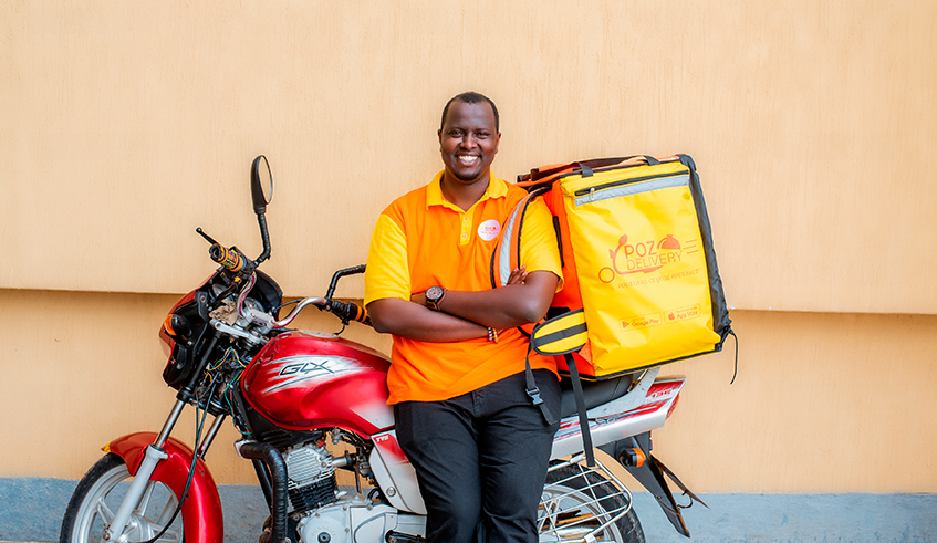 Herve Murenzi, a logistics manager, says communication is key in managing delivery services. / Photos: Courtesy