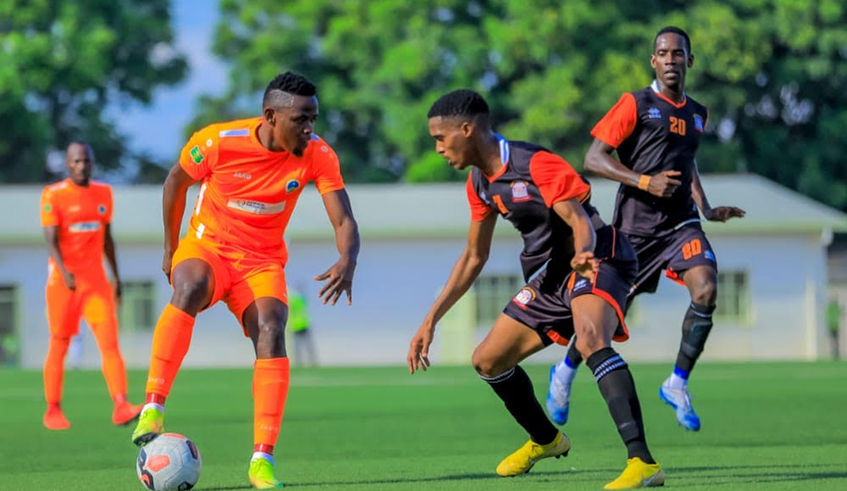 Muhadjiri Hakizimana in action against Oropa United