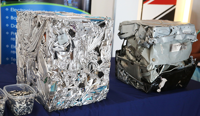 A sample of how e-waste management works. Captured during a mini expo in Kigali last year . / Sam Ngendahimana