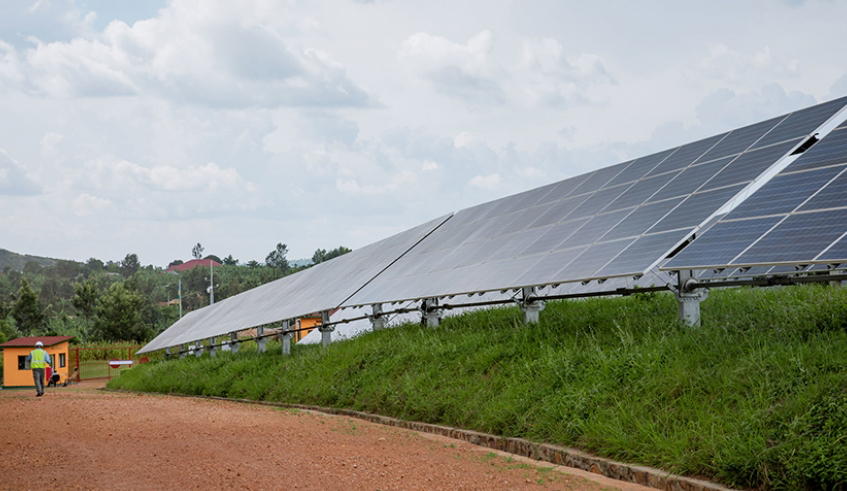 An 8.5MW solar power plant in Rwamagana District. / Photo: File.