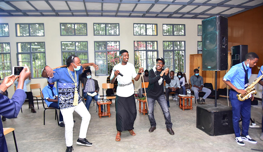 Vasti visited the Rwanda School of Creative Art and Music and was impressed with the talents there. / Courtesy.