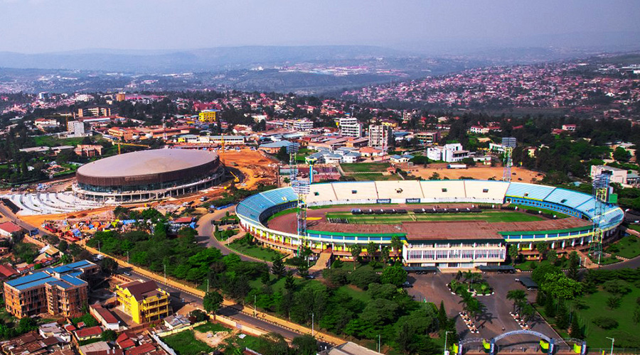 An aerial view of Remera sports Hub in Gasabo District. The upgrade activities of Remera Sports hub will cost the government over Rwf220 billion. 