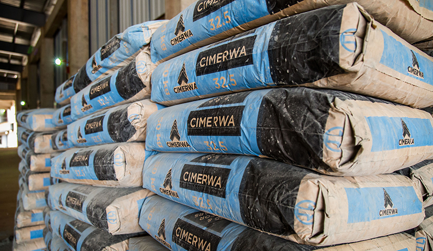 Inside CIMERWA warehouse in Rusizi.Local cement manufacturer Cimerwa has registered an after tax profit of Rwf1.9 billion for the financial year . / File