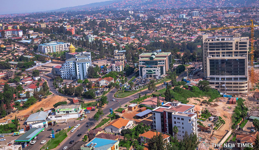 An aerial view of Kigali city captured from Gishushu. / Photo: File.