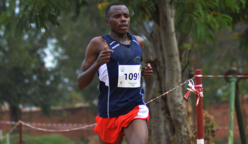 Athlete Jean Marie Vianney Myasiro recently signed a deal to join Sina Gerald Athletic Club. / Photo: Sam Ngendahimana.