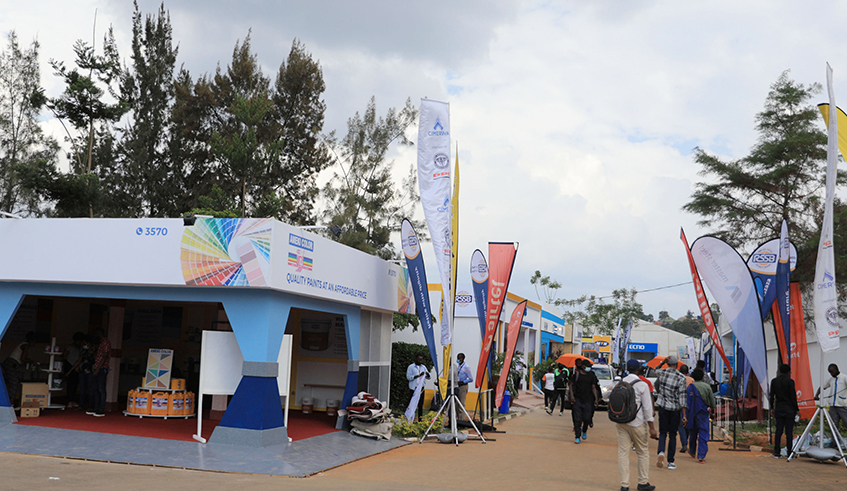 Exhibition goers at Gikondo Expo Grounds. Rwanda International Trade Fair will now close earlier in response to changes in curfew hours. / Photo: Sam Ngendahimana.