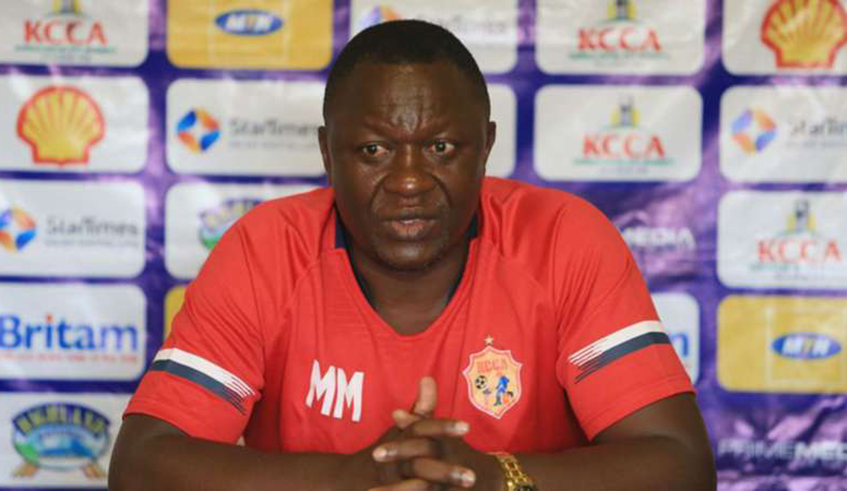 Kampala Capital City Authority (KCCA FC) head coach Mike Mutebi wonu2019t take charge of his team after testing positive for coronavirus recently. / Net photo.