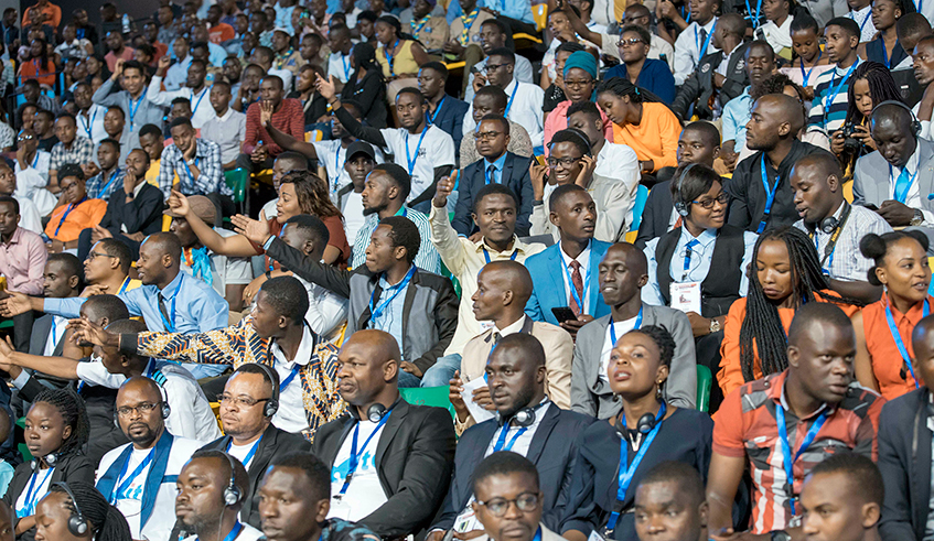 A cross-section of African youths who attended the 2019 YouthConnekt Africa Summit in Kigali. A new initiative, championed by Pan-African Rwanda chapter, was inaugurated Wednesday with the mission of engaging African youth on the continentu2019s Agenda 2063 and the upcoming trading under the African Continental Free Trade Area. / Photo: File.