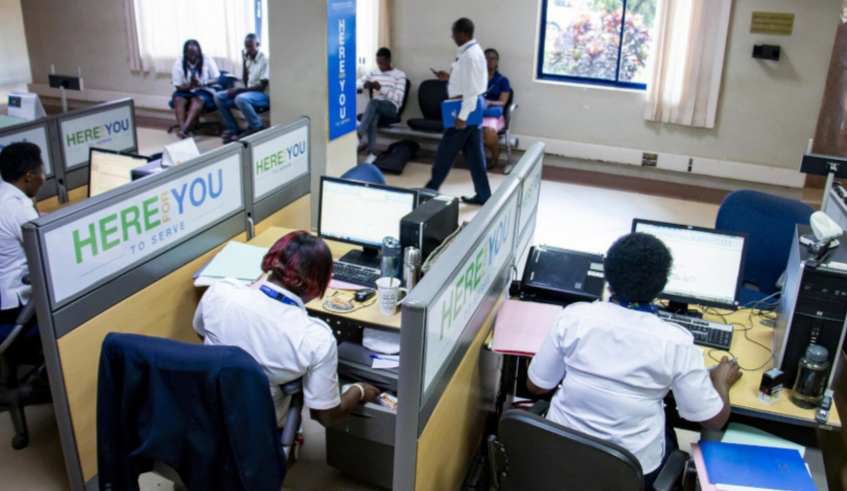 Rwanda Revenue Authority personnel at work at their headquarters in Kimihurura. / Photo: File.