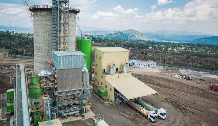 Prime cementu2019s $40-million factory was inaugurated in Musanze District on September 1, 2020. The new player in the market is expected to help cut the shortage of cement in the country and possibly reduce prices.  / Dan Nsengiyumva
