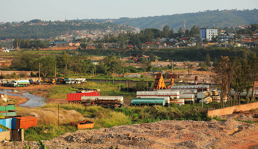 Former Gikondo industrial park in Kicukiro District .6500 Illegal activities, including industries in wetlands were evicted. / Photo: Dan Nsengiyumva.