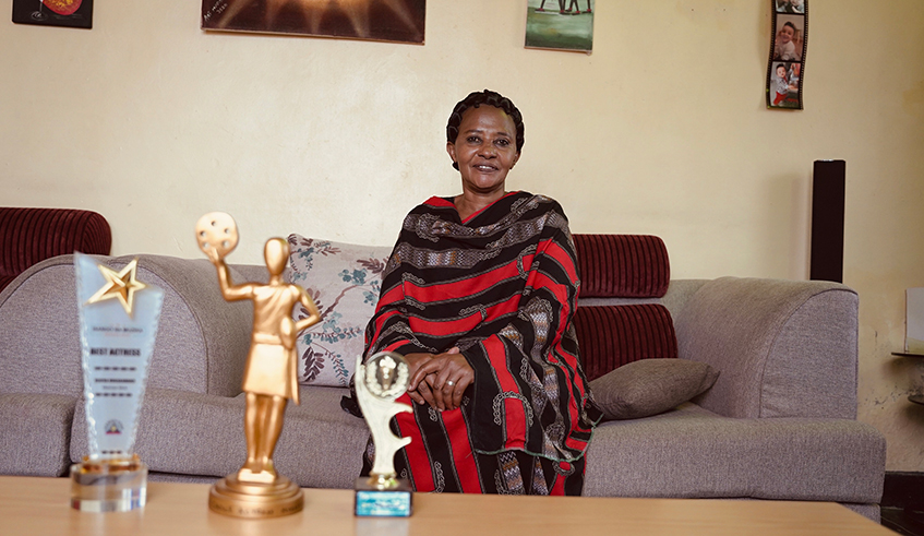 Mukakamanzi during the interview at her home. / Photo by Gad Nshimiyimana