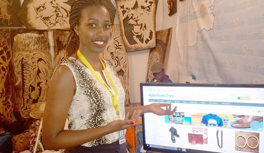 Carlu00e8ne Segonde Umutoni explains how the e-marketplace works which is a digital marketplace that sells locally made products to people all over the world. Retailers must realise that the scales are now heavily tilted in favour of online stores. / Photo: File.