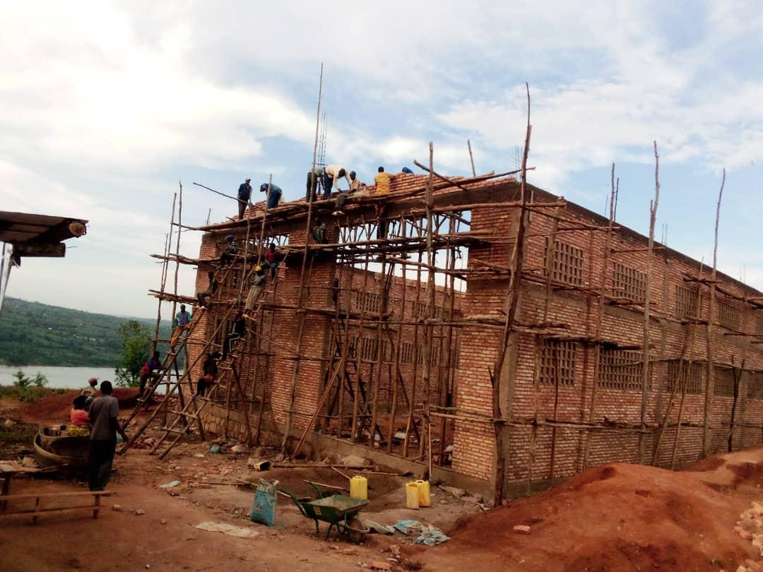 The construction works of Rwf270m solar-powered pineapple drying factory in Ngoma District. The facility was set to start operations in August this year, officials said. / Photo: Courtesy.