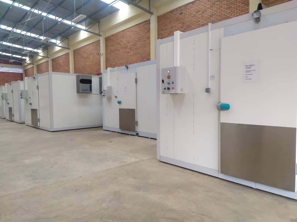 The new ultra-cold freezers, showcased in Kigali, will be used to store Covid-19 vaccines upon their arrival in the country. / Photos: Courtesy