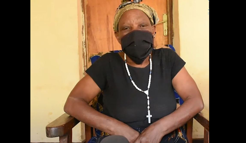 66-year-old Therese Mukanyangezi at her home.  