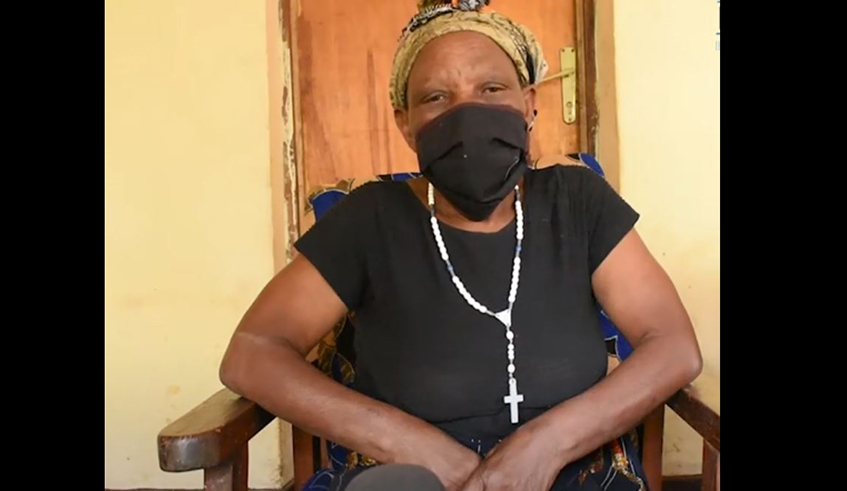 66-year-old Therese Mukanyangezi at her home.  