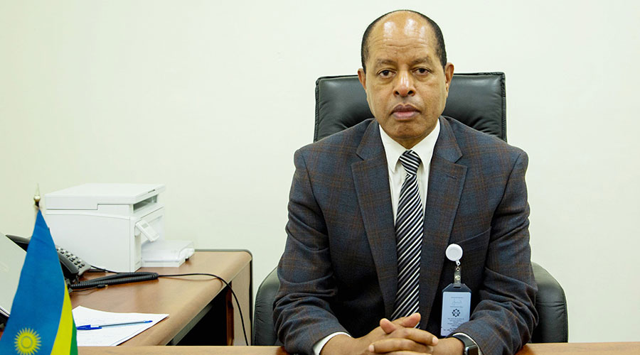 Prof. Miliard Derbew, the Chief Executive of King Faisal Hopital, during the interview on Wednesday, January 20. 