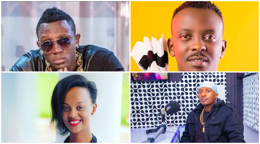 Clockwise: RnB singer Christopher Muneza, Traditional singer Jules Sentore, singer Platini P and Knowless Butera will be launching thier albums this year. 