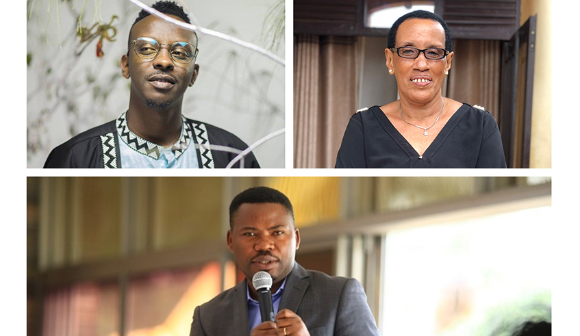 Clockwise: Jules Sentore, Mariya Yohana, and Edourd Bamporiki. / Courtesy