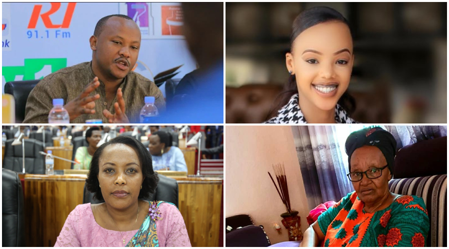 CLOCKWISE: KNC, Miss Jolly Mutesi, 88-year-old Spu00e9ciose Kabukire, and Espu00e9rance Nyirasafari.