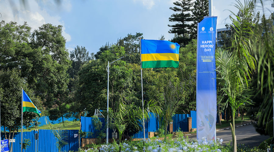 National flags have been hoisted at all major roads and roundabouts in Kigali ahead of the celebrations for the 27th Heroes Day to be observed on Monday, February 1. Due to measures in place to fight Covid-19, there will not be laying of wreaths at the National Heroesu2019 Mausoleum in Remera, where many of the heroes are laid to rest. 