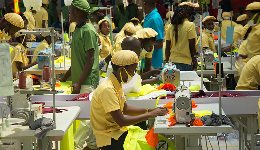 Tailors working at C&H Garment Factory located in Kigali economic zone. The right regulation or innovative regulation can actually serve as an important source of economic competitiveness. / Photo: File.