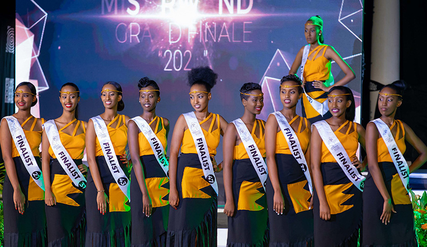 Miss Rwanda 2020 contestants. This yearâ€™s pageant will be conducted in a bubble.  / Net Photos