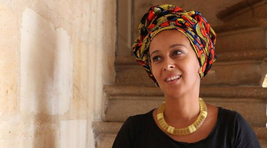 Franco-Rwandan author Beata Umubyeyi Mairesse. 