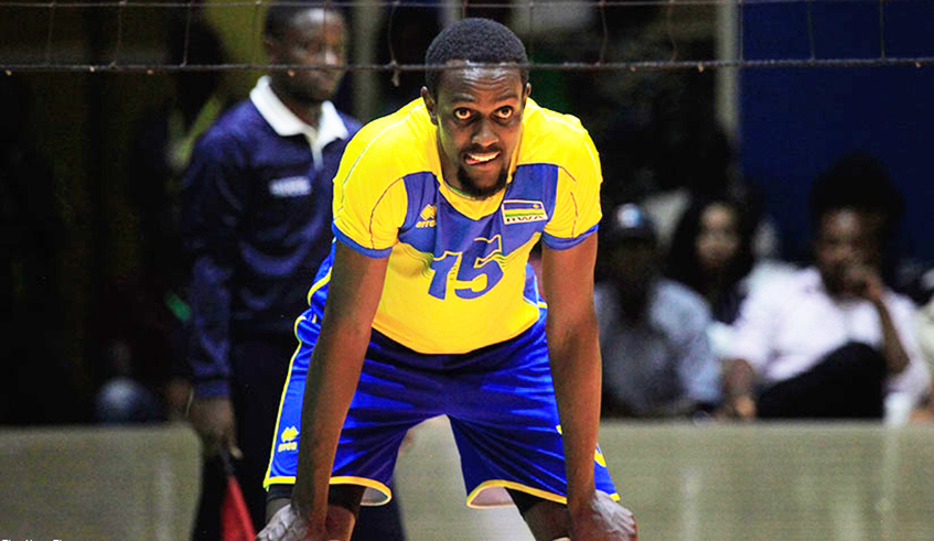 Nelson Murangwa is in advanced talks to join APR volleyball club. / Photo: Sam Ngendahimana.