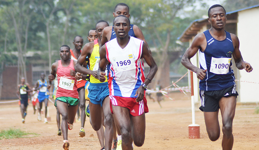 Rwandan athletes during a past cross-country competition at Kicukiro play ground. / Sam Ngendahimana.