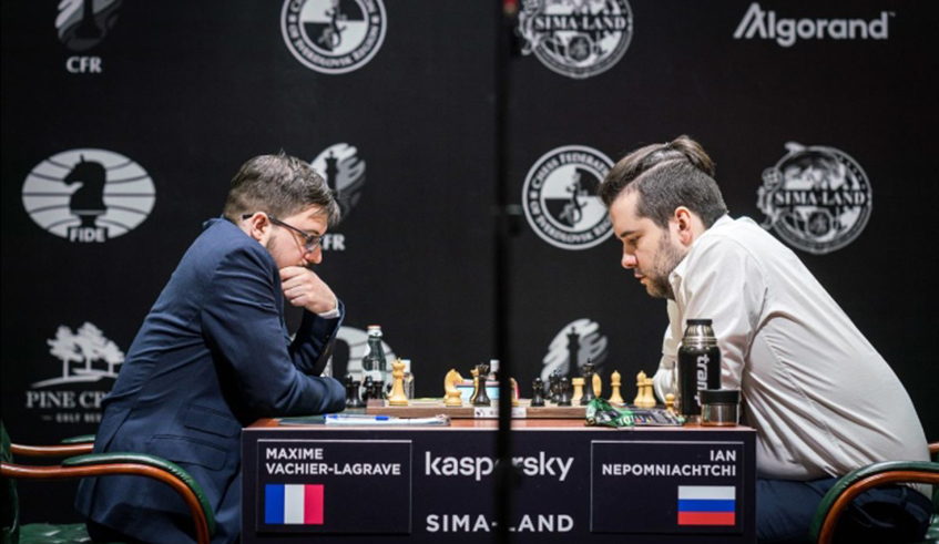 When the tournament was interrupted, last year, the Frenchu00a0Maxime Vachier-Lagraveu00a0and the Russianu00a0Ian Nepomniachtchiu00a0were in the lead with 4u00bd pointsu00a0after seven games. / Courtesy.