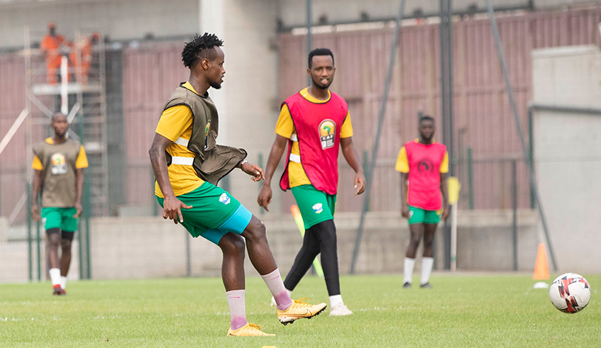 Rashid Kalisa during the training in Cameroon . / Courtesy