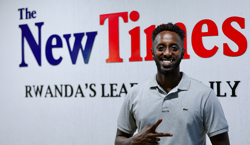 Rapper Ga-Yell during his interview at The New Times offices. / Photos by Olivier Mugwiza