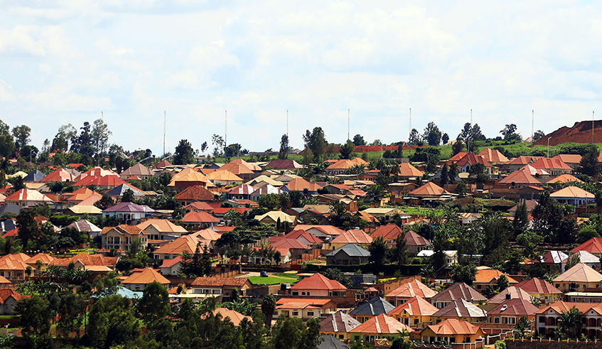 A view of a residential neighbourhood in Nyarugunga Sector, Kicukiro District. / Photo: Sam Ngendahimana.