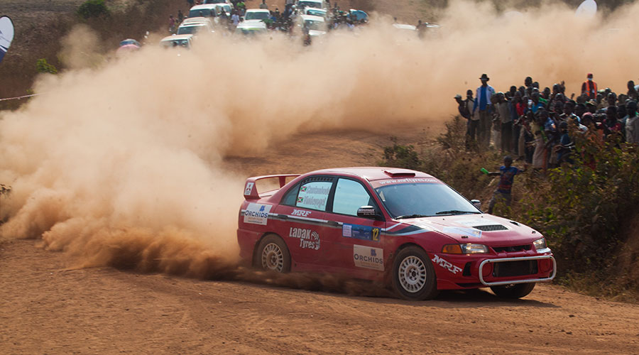 Spectators watch a rally race in Rwanda in 2019. Rwandan rally drivers have shown interest in participating in the forthcoming Kenya Safari Rally. 