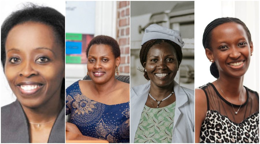 L-R: Alice Nkulikiyinka, Lise Humura, Catherine Mukantabana, and Sonia Ingabire.