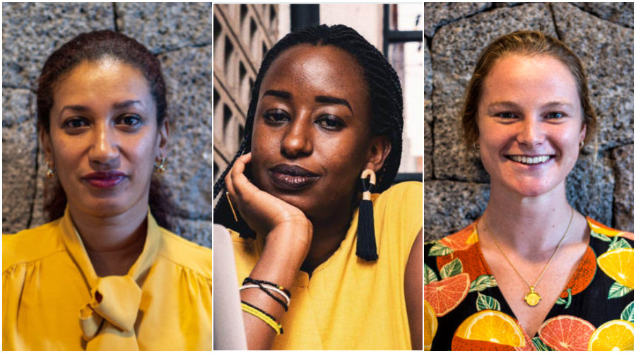 L-R: Tsion Yohannes, Deborah Umucyo, and Laura Wotton. 